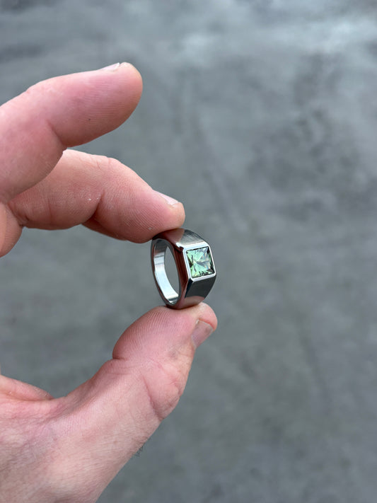 Green Sapphire Ring