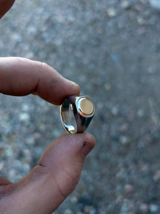 Titanium x Bronze Signet