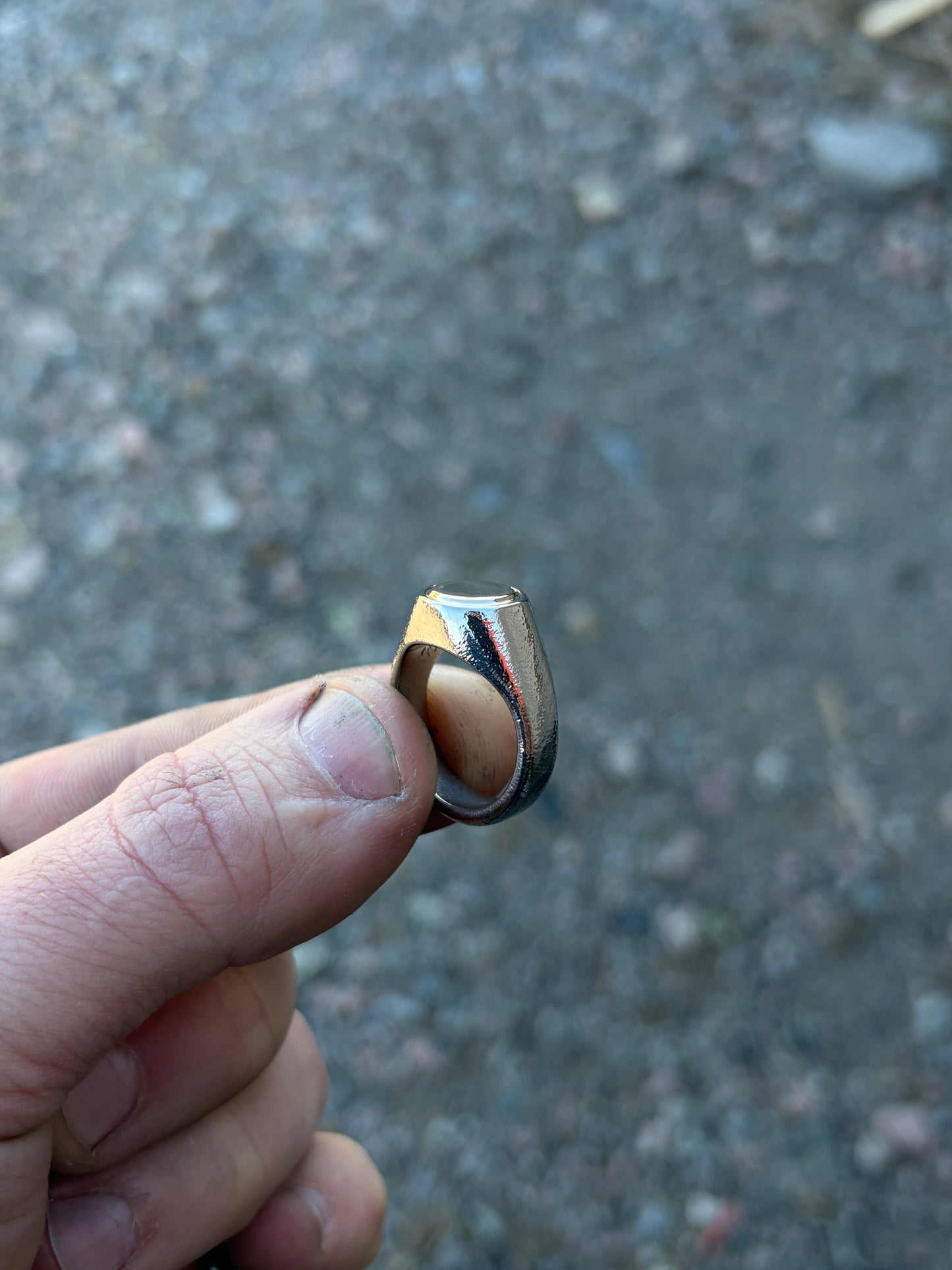 Titanium x Bronze Signet